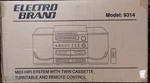 Electro Brand Compact Stereo System With Turntable Speakers Remote. Fixed Price $65.00.