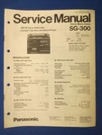 Panasonic SG-300 Cassette Service Repair Manual Factory Original The Real Thing. Fixed Price $11.82.
