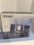 Teac CD-X10I Micro Hifi Stereo System Home Audio 2.1 Channel Vtg Ipod Remote. Fixed Price $288.75.