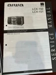 Aiwa LCX-150 LCX-151 Repair Service Manual From The Usa **original**. Fixed Price $9.99.