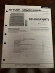 Sharp SC-2000AV Stereo System Tape Deck Service Manual Vintage Oem Diagrams. Fixed Price $14.99.