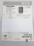 Original Oem Sony SS-V700 Service Manual Repair Speaker System 1985. Fixed Price $14.99.