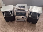 Aiwa CX-NAJ20 3-DISC Cd & 2-CASSETTE Player Audio System W/speakers *read*. Fixed Price $175.00.