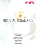 Aiwa - Brochure Catalogue 1990 English. Fixed Price $14.00.