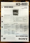 Sony HCD-RXD3 Stereo Service Manual *original*. Fixed Price $14.97.