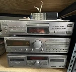 Jvc CA-MX44BK Stereo Receiver Cd Dual-cassette Fully Tested Works. Fixed Price $250.00.