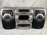 Panasonic SA-AK27 5 Cd Changer Dual Casette Tape Stereo Speakers Working Perfect. Fixed Price $143.80.