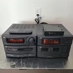 Jvc CA-C55BK Stereo System 6+1 Cd, Cassette, W/ Remote Read Desc. Fixed Price $179.99.