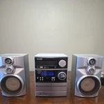 Sharp CD-MPX850 Speaker System + Cassette Player Amazing Sound Great. Fixed Price $115.00.