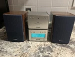 Aiwa Compact Disc Stereo System XR-M75 With SX-M95 Speakers Tested. Fixed Price $89.99.