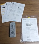 Sony CMT-EP707 Micro Stereo System Original Remote & Owner's Manual RM-SEP707. Fixed Price $17.50.