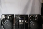 Sharp Component System CD-E99 Changer Radio Stereo Cassette W/ 2 Speakers. Fixed Price $49.00.