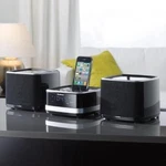 Brookstone Idesign Stack 649210 Fm Stereo Iphone Ipod Clock Radio Rare Ln. Fixed Price $59.97.