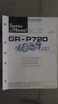 Pioneer GR-P720 Service Manual Original Repair Book Stereo. Fixed Price $19.98.