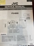 Jvc FS8000 FS-8000 Repair Service Manual & Owners From Usa **original**. Fixed Price $24.99.