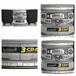 1999 Sharp CD-C600 3-DISC Stereo System Vintage 90S Boom Box W/ Dual Spe. Fixed Price $145.00.