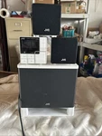 Jvc NX-PS1 4 Pcs. White Black Compact Component System Tested Working. Fixed Price $77.00.