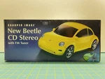 Sharper Image Beetle Cd Stereo Fm Tuner Silver Open Box Very Rare Vw Used. Fixed Price $575.00.