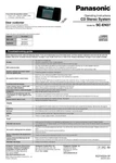 Panasonic SC-EN37 Cd Stereo System Owners Instruction Manual. Fixed Price $22.24.