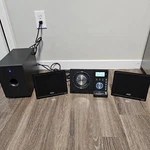 Teac Micro Hi-fi System MC-DX32I Subwoofer & Speakers Ipod, Cd Player. Fixed Price $89.99.