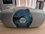 Coby CX-CD235 Portable Boombox Am/fm Stereo Player Silver. Fixed Price $16.00.