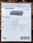 Sony ST-H300 Tuner Service Manual *original*. Fixed Price $14.97.