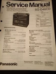 Panasonic SG-D46CD Service Manual Quartz Synthesize Stereo Music System Original. Fixed Price $19.99.