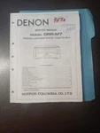 Denon DRR-M7 Service Manual Original Repair Book Cassette Deck. Fixed Price $49.99.