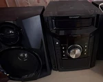 Sharp CD-BH950 Black Changer Compact Stereo System With Speaker Jacks. Fixed Price $150.00.