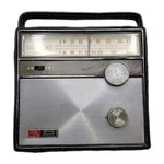 Vintage Ross RE1200N Solid State Am Fm Radio Portable Leatherette Case 1970S. Fixed Price $25.00.