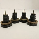 Fisher MT-720 Turntable Original Anti-vibration Rubber Feet W/ Screws Set Of 4. Fixed Price $19.99.