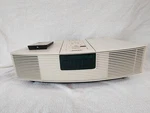 Bose Wave Radio AWR1I13 White Am/fm Alarm Clock Digital Display Remote Control. Fixed Price $80.00.