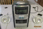 Apple Harmon Kardon M6531 Ball Speakers & Audiovox CD6201 Micro Component System. Fixed Price $62.01.