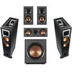 Klipsch Reference R-26FA 5.1 Home Theater Pack, Brushed Black Polymer Veneer. Fixed Price $1298.99.