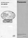 Panasonic SA-AK25 Cd Stereo System Owners Instruction Manual. Fixed Price $22.24.