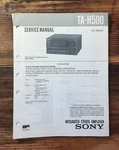 Sony TA-H500 Amplifier Service Manual *original*. Fixed Price $14.97.