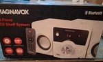 Magnavox 3-PIECE Cd Shelf Speaker System Bluetooth Fm Radio With Remote. Fixed Price $84.99.