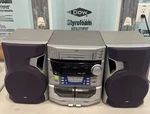 Jvc MX-J50 Rolling Front Panel Stereo Boombox Turns Cd/cassette Not Working. Fixed Price $115.00.