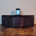 Sharp DK-KP80P Slim Micro System Cd Player Ipod Dock Usb Am/fm Radio & 8GB. Fixed Price $74.85.