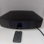 Bose Wave Music System Iv Am/fm Radio/cd Player Black W/remote & Cable Works. Fixed Price $251.96.