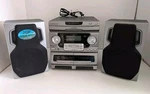 Emerson MS9825 Stereo System 3 Compact Disc Double Cassette Hi-speed Dub. Fixed Price $116.99.