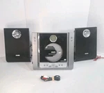 Philips MC235B 37 Micro Shelf Stereo System Cd Am Fm Speakers Tested No Remote. Fixed Price $159.98.