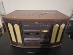 Nostalgia Teac Stereophonic GF-200, Record Player Radio Cassette And Cd. Fixed Price $198.00.