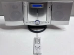 Fisher SLIM-1600 Wall Mount Cd Stereo System W/ Remote Fm/am Aux Working Read. Fixed Price $129.99.