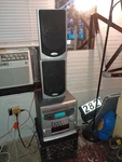 Emerson MS9838 Cd Changer Cassette Player Am/fm Radio Silver Black Stereo. Fixed Price $40.00.