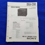 Sony DXA-C90 Service Manual Original Paper Oem Repair Guide Usa. Fixed Price $19.96.