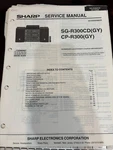 Orig. Sharp SG-R300CD (gy) CP-R300 Repair & Service Manual *original*. Fixed Price $14.99.