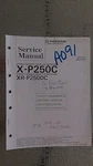 Pioneer X-P250C XR-P2500C Service Manual Original Repair Book Stereo Cd Player. Fixed Price $25.00.