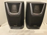 Panasonic Shelf Speakers Pair. 2 Way 3D Space Sound. 100 Watt. Fixed Price $29.75.