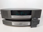 Bose Wave Music System Silver AWRCC1 W/ Multi-cd Changer Remote Tested Excellent. Fixed Price $395.00.